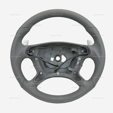 07-08 Mercedes-Benz CLK63 AMG Steering Wheel Gray Leather # 209-460-19-03-7F72
