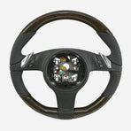 10-16 Porsche Cayenne Panamera Walnut Wood Leather Steering Wheel # 7PP-419-091-CL-A34