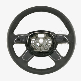 12-15 Audi A6 A7 Multimedia Steering Wheel Black Leather # 4G0-419-091-M-1KT