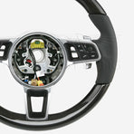 17-21 Porsche Panamera Carbon Fiber Black Leather Steering Wheel # 971-419-091-RM-A34