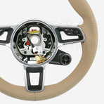 17-24 Porsche Boxster Cayman 911 Steering Wheel Luxor Beige # 9P1-419-091-EB-9J9