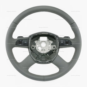 09-11 Audi A6 S6 Tiptronic Steering Wheel Agate Grey Leather # 4F0-419-091-AK-1YA