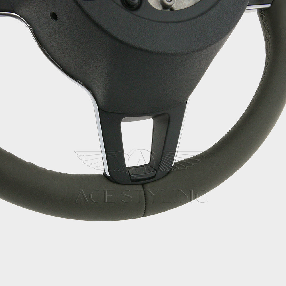 17-24 Porsche 911 Boxster Cayman Steering Wheel Agate Gray Leather # 9P1-419-091-LJ-OE5