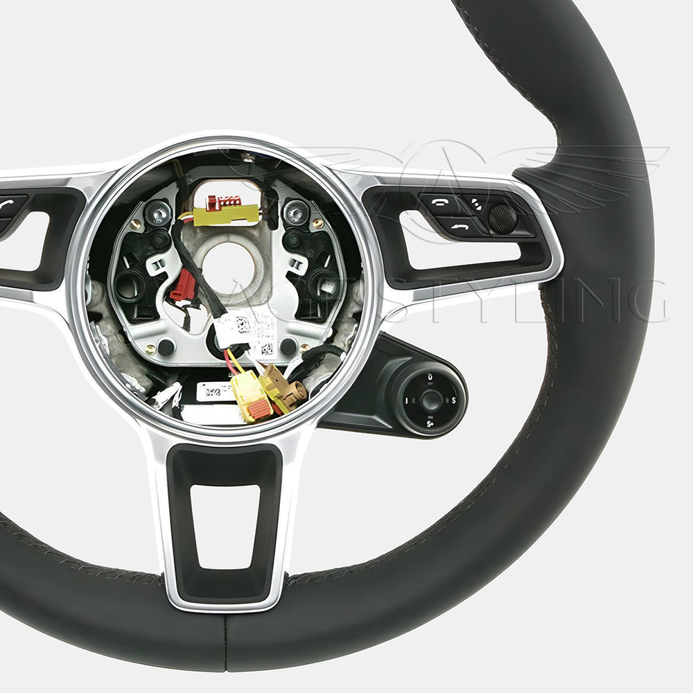 17-24 Porsche Cayman 718 Boxster 911 Steering Wheel w Chrono # 9P1-419-091-EB-A34