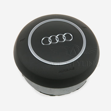 06-08 Audi RS4 Driver Airbag Flat Bottom Euro Steering Wheel # 8E0-880-201-CT-6PS
