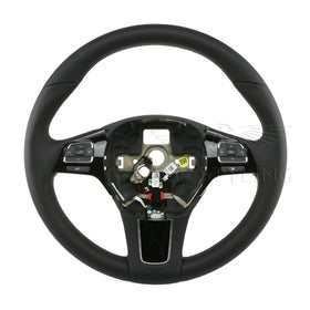 11-16 Volkswagen Touareg Multimedia Heated Steering Wheel Black # 7P6-419-091-G-NGB