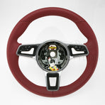 17-24 Porsche Boxster Cayman 911 Steering Wheel Bordeaux Red # 9P1-419-091-LJ-OG6