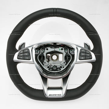 16-19 Mercedes-Benz AMG GT AMG GTC AMG GTR AMG GTS Flat Bottom Steering Wheel # 190-460-02-03-9E38