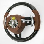 17-21 Porsche Panamera Carbon Fiber Leather Steering Wheel # 971-419-091-FC-ON1