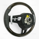 17-21 Porsche Panamera Walnut Wood Grey Leather Steering Wheel # 971-419-091-RN-OE5