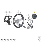 12-21 BMW M2 230i 330i 335i 430i 440i 640i 650i Driver Airbag Cover 32-30-7-845-798-c