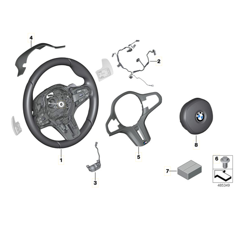 BMW M340i M3 M440i M4 Driver Airbag M Sport # 32-30-5-A67-BC0