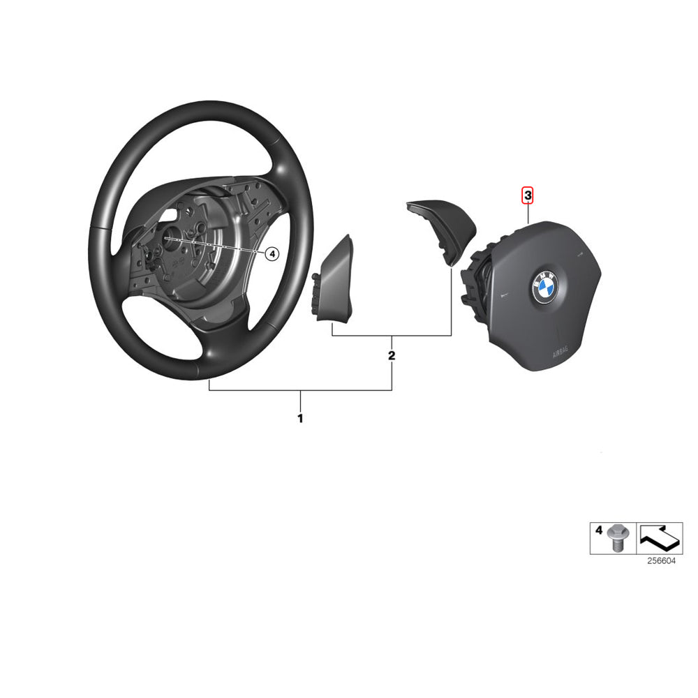 04-11 BMW 128i Lenkrad-Fahrerairbag # 32-30-6-779-829