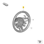 23-26 Porsche 911 GT3 RS GT3 Touring Weissach Package Steering Wheel Red Guards # 9GT-419-091-CH-GI0