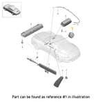 17-25 Porsche Cayman Boxster Driver Airbag Black Leather #  982-880-201-K-IA6