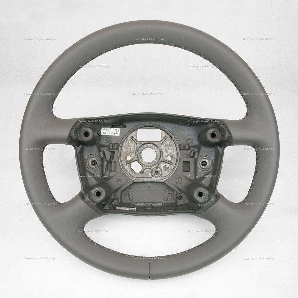 01-05 Audi A6 Allroad Steering Wheel Grey Leather # 8Z0-419-091-F-1LT