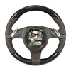 10-16 Porsche Cayenne Panamera Carbon Fiber Steering Wheel Espresso Brown # 7PP-419-091-CM-6H6