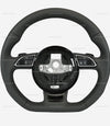 13-17 Audi A4 A5 Q5 Flat Bottom Steering Wheel w Paddles # 8K0-419-091-CF-INU