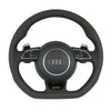14-15 Audi RS5 Flat Bottom Steering Wheel with Airbag # 8T0-419-091-J-NOQ