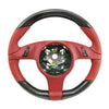 12-15 Porsche 911 Cayman Boxster Carbon Fiber Steering Wheel Carrera Red # 991-347-980-29-N14
