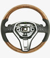 13-14 Mercedes-Benz CLS350 CLS550 Poplar Wood Black Leather Steering Wheel # 218-460-07-03-9E38