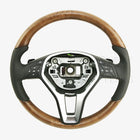 13-14 Mercedes-Benz CLS350 CLS550 Poplar Wood Black Leather Steering Wheel # 218-460-07-03-9E38