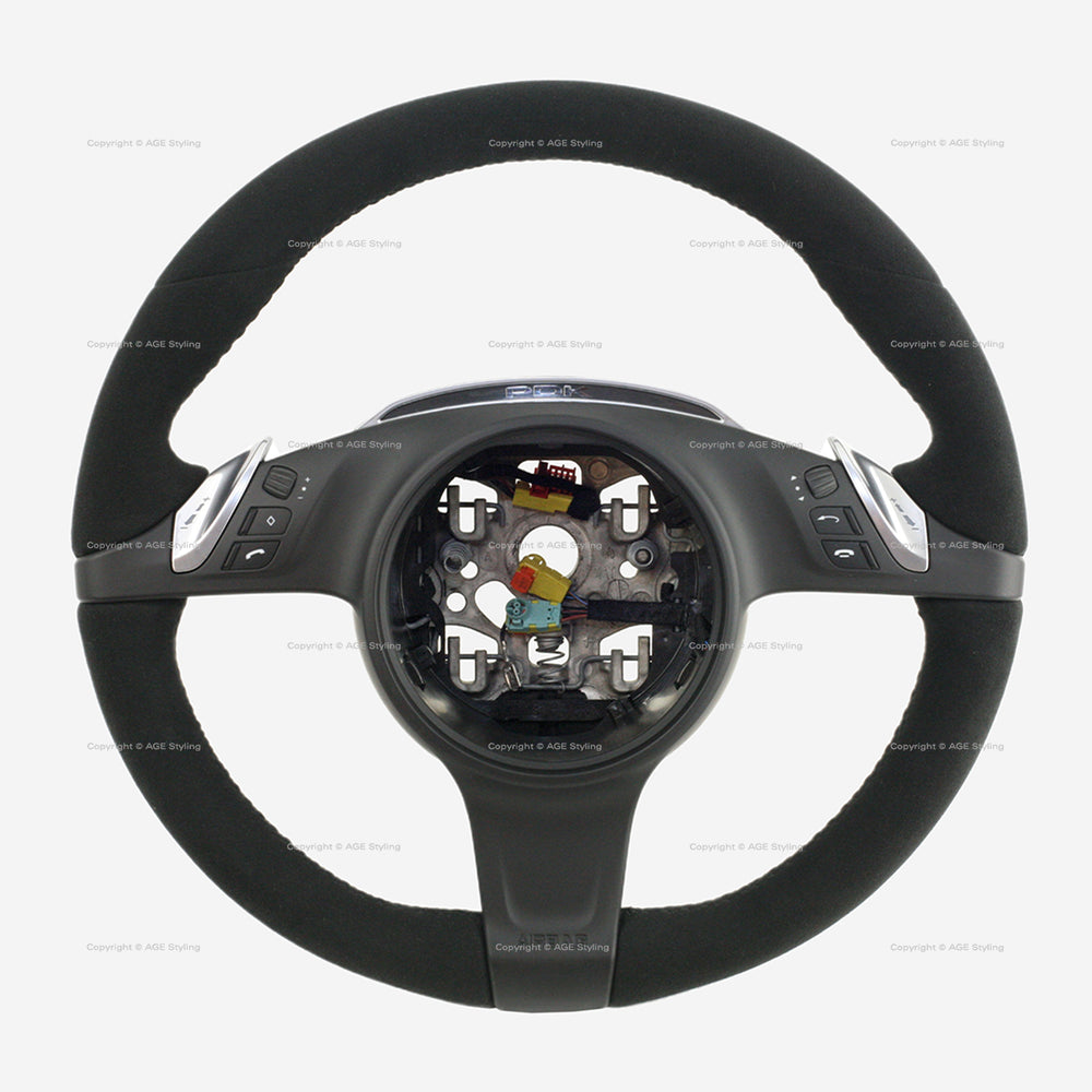 Porsche Panamera Alcantara Steering Wheel w Sport Chrono # 970-044-400-03