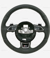 13-16 Audi RS5 Punched Leather Steering Wheel # 8T0-419-091-K-NOQ