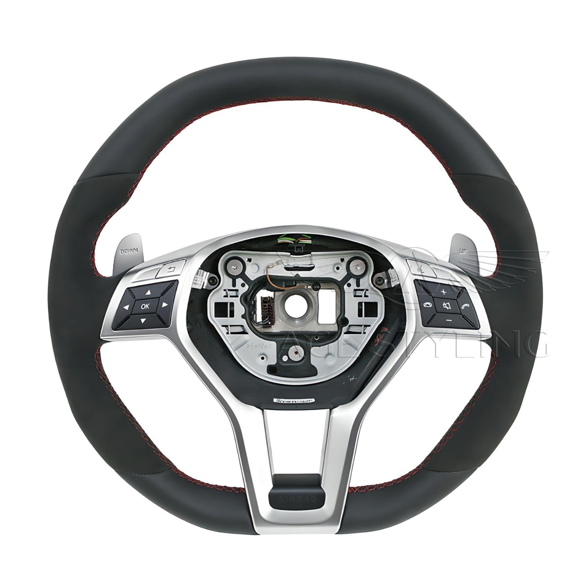 Italian Alcantara wrap Mercedes W204 C63 08~11 AMG steering wheel core  exchange