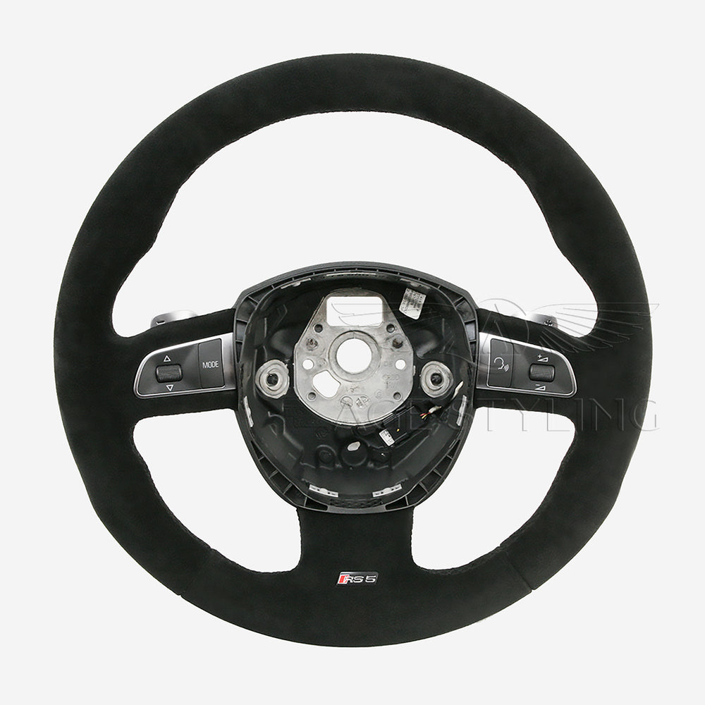 10-12 Audi RS5 Suede Alcantara Steering Wheel # 8T0-419-091-F