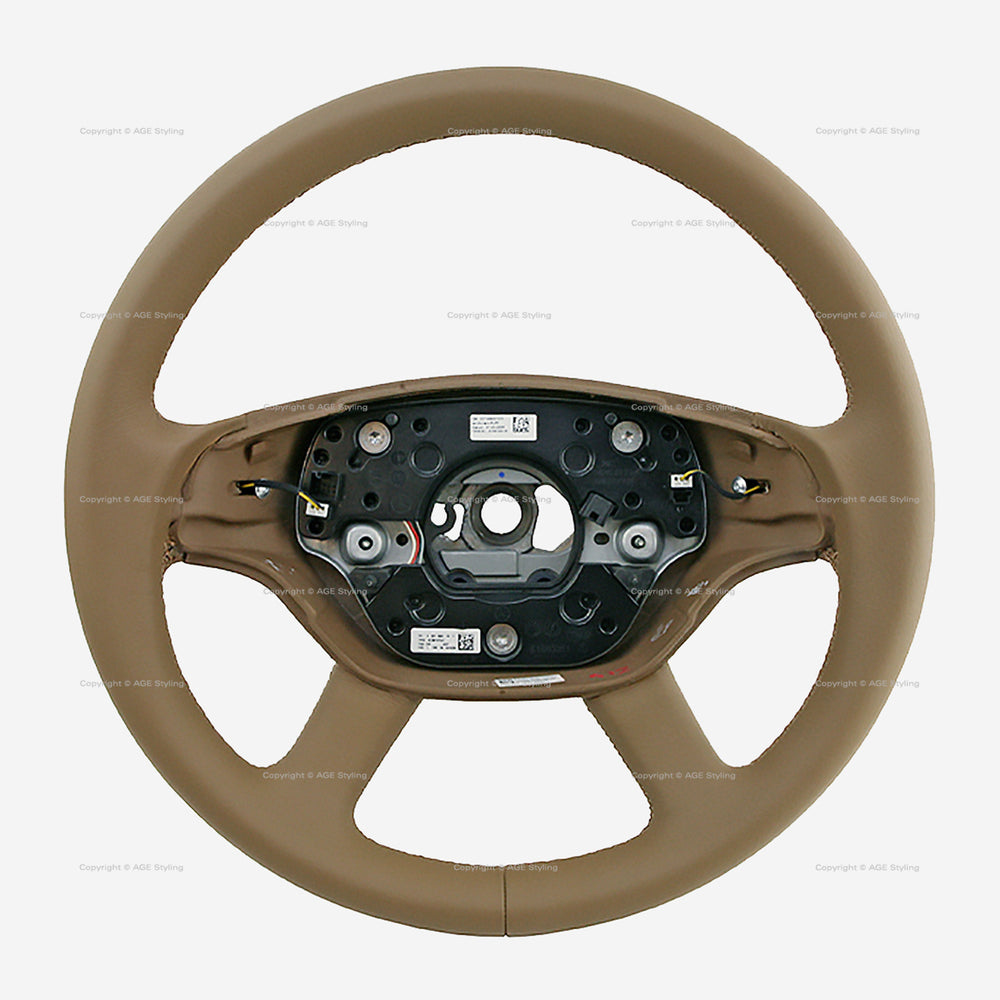 07-11 Mercedes-Benz S500 S600 S63 S65 CL550 CL600 Steering Wheel Landscape Brown # 221-460-01-03-8L55