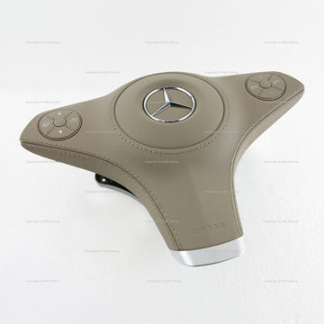 09-12 Mercedes-Benz SL550 SL63 SL65 Driver Airbag Dark Pearl Beige # 230-860-23-02-8K50