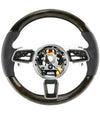 15-20 Porsche Macan Walnut Wood Black Leather Steering Wheel # 95B-419-091-AM-A34