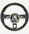 15-20 Porsche Macan Walnut Wood Black Leather Steering Wheel # 95B-419-091-AM-A34