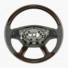 09-10 Mercedes-Benz CL550 CL600 CL63 CL65 Lenkrad Walnussholz Basaltgrau Leder # 221-460-30-03-7J14