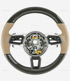 15-20 Porsche Macan Carbon Fiber PDK Steering Wheel Luxor Beige Leather # 95B-419-091-AL-9J9