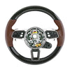 17-20 Porsche Panamera E-Hybrid Carbon Fiber Marsala Red Leather Steering Wheel w Chrono # 971-419-091-FL-8U7