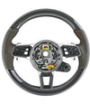 17-21 Porsche Panamera Carbon Fiber Gray Leather Steering Wheel # 971-419-091-FL-OE5