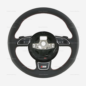 13-17 Audi S5 Steering Wheel w Gear Shift Paddles # 8K0-419-091-BS-IWR