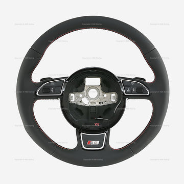 13-17 Audi S5 Steering Wheel w Gear Shift Paddles # 8K0-419-091-BS-IWR