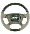 02-06 Mercedes-Benz SL500 SL600 Ash Wood Gray Leather Steering Wheel # 230-460-98-03-8L00