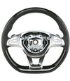 14-17 Mercedes-Benz S550 S600 S63 S65 Poplar Wood Black Leather Steering Wheel # 002-460-82-03-9E38