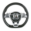 14-17 Mercedes-Benz S550 S600 S63 S65 Ash Wood Black Leather Steering Wheel # 001-460-25-03-9E38