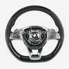 14-17 Mercedes-Benz S550 S600 S63 S65 Poplar Wood Black Leather Steering Wheel # 001-460-26-03-9E38