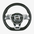 14-17 Mercedes-Benz S550 S600 S63 S65 Piano Black Lacquer Black Leather Steering Wheel # 002-460-83-03-9E38