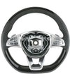 14-17 Mercedes-Benz S550 S600 S63 S65 Piano Black Steering Wheel # 002-460-67-03-9E38