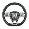 14-17 Mercedes-Benz S550 S600 S63 S65 Piano Black Lacquer Black Leather Steering Wheel # 002-460-75-03-9E38