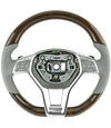 13-16 Mercedes-Benz SL400 SL550 Walnut Wood Gray Leather Steering Wheel # 231-460-26-03-7K53