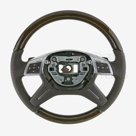 12-15 Mercedes-Benz GL350 GL450 GL550 ML250 ML350 ML400 Wood Steering Wheel # 166-460-16-03-8P18