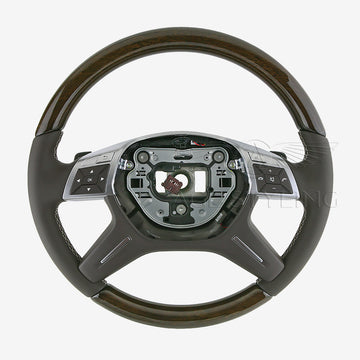 12-15 Mercedes-Benz GL350 GL450 GL550 ML250 ML350 ML400 Wood Steering Wheel # 166-460-16-03-8P18